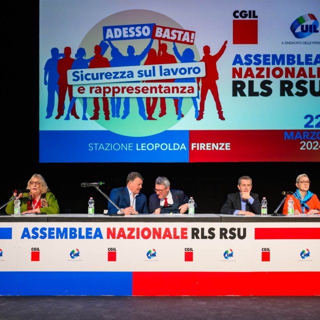 ASSEMBLEA NAZIONALE SULLA SICUREZZA SUL LAVORO E RAPPRESENTANZA CGIL- UIL